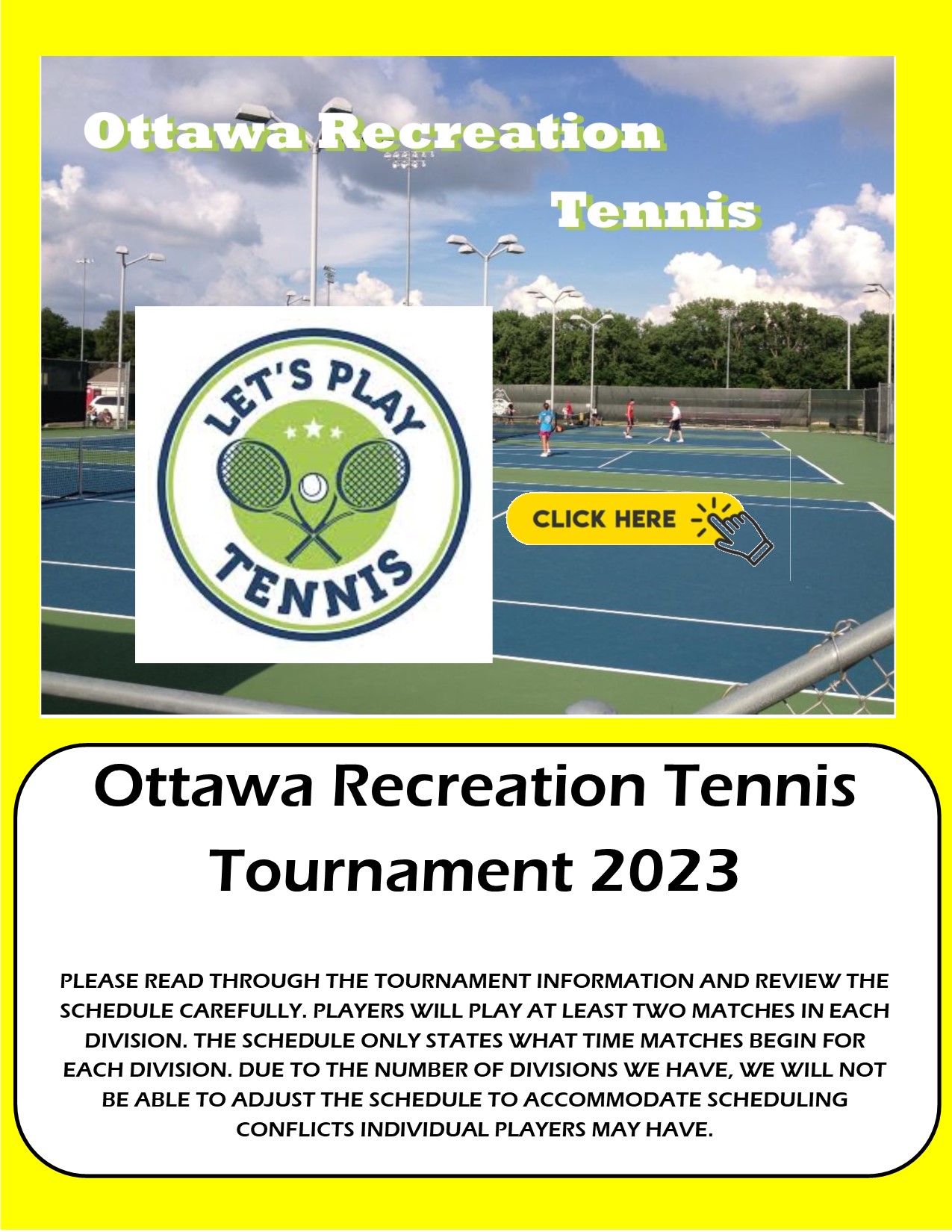 Tennis City of Ottawa Recreation